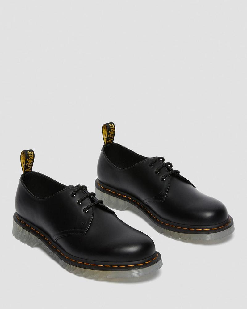 Dr Martens 1461 Iced Smooth Læder Oxford Sko Dame Sort | DK 350QMA